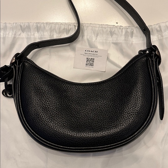 Coach Luna Shoulder Bag in Black & Pewter - Picture 15 of 16